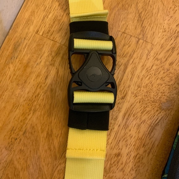 KAVU Tropical Print Waist Bag with Yellow Strap - Picture 3 of 4